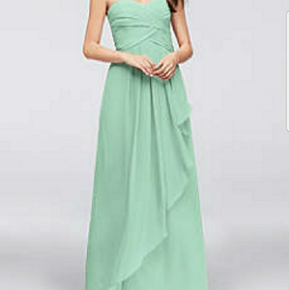 david's bridal mint green dress